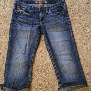 Maurices Dark Blue Ankle Jeans